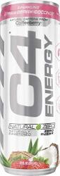 Cellucor C4 Energy Natural Zero Clean Energy Drink Zero Sugar & Zero Calorie Naturally Sweetened Sparkling Strawberry Coconut 12 Oz Cans Pack Of 12