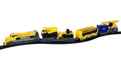 Train Set - Toystate Caterpillar Construction Iron Diesel Train