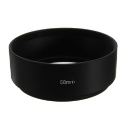 58MM Standard Screw Mount Metal Lens Hood For Canon Nikon Sony Pentax