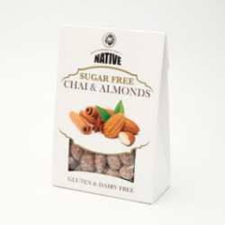 NATIVE Crispy Coated Chai Almonds 90G