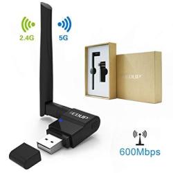 USB Wifi Adapter 600MBPS Edup 802.11AC Dual Band 2.4G 5G Wireless Network Adapter USB Wi-fi Dongle With 2DBI Antenna Support Windows Xp Win Vista Win