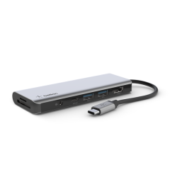Belkin Usb-c Connect - 7-IN-1 Adapter - Silver - Mac M1 M2 Chipset And Windows Compatible