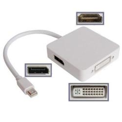 MINI Displayport To Dvi Displayport HDMI Port For Apple White