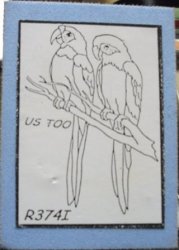 Foam Stamp - Us Too Parrots