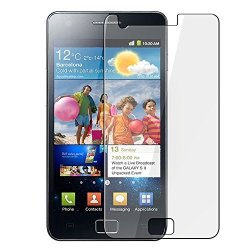 Samsung Galaxy S2 I9100 - 5 Pack Premium Reusable Lcd Screen Protector With Lint Cleaning Cloth