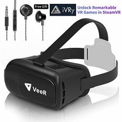 Veer Origin VR Headset Universal Virtual Reality Goggles VER2.0 For 360 Movies&video With Powerful Ivry Games Compatible With Android Smartphone & Iphone 3D VR