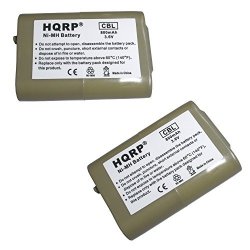Hqrp Two Phone Batteries For Vtech I5808 5808 I5858 5858 I5871 5871 IP5825 5825 IP5850 5850 Cordless Telephone Plus Coaster