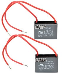 Hqrp Capacitor For Hampton Bay Ceiling Fan 1 2uf 2 3uf 3 Wire Plus