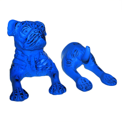 Metal Hook - Bull Dog In 2 Parts - Blue