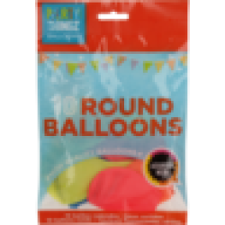 High Quality Neon Round Balloons 10 Pack