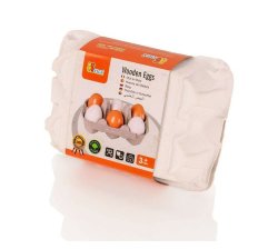 Wooden Eggs In An Egg Carton Play Food