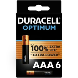 Duracell Optimum AAA Batteries 6 Pack