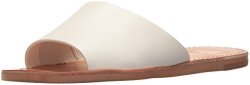 Dolce Vita Women's Cato Slide Sandal Off White Leather 8.5 M Us