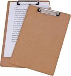 A4 Masonite Clipboard- Includes Strong Metal Spring Clip And Wall Holder - Perfect To Keep Documentation In Place Can Be Hung On A