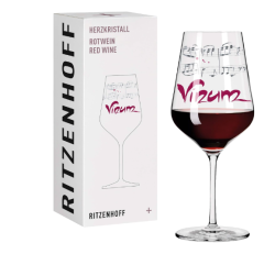 Ritzenhoff Herzkristall Crystal Heart Red Wine