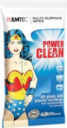 Emtec Pack of 50 Wonder Woman Multi-Surface Wipes