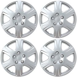 silver hubcaps