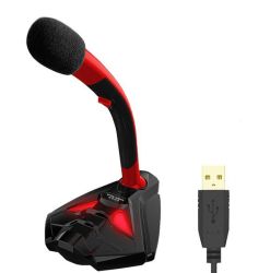 Tabletop USB Gaming Computer Microphone With Stand