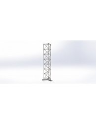 Lattice Mast Y-base Assembly - Y-base Attached To First 3M Section