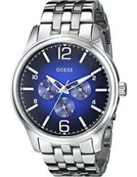 Guess Men's U0252g2 On Time Stainless Steel Watch