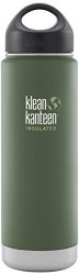 Klean Kanteen Wide Insulated Bottle With Stainless Loop Cup Vineyard Green 20-OUNCE