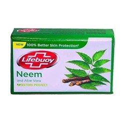 Lifebuoy Neem And Aloe Vera 100% Better Skin Protection Soap Bar 125 G - Pack Of 6