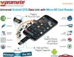 Promate Kitkater Universal Android Otg Data Link With Micro-sd Card Reader