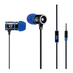 Amplify AMP-1004-BKBL Pro Load Series Black And Blue Earphones With MIC