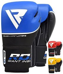 Rdx Ace Boxing Gloves Muay Thai Training Genuine Cow Hide Leather Sparring Punching Bag Mitts Kickboxing Fighting