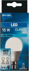 Globes 15W Bc Cool White Non-dimmable Classic LED