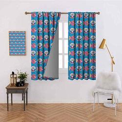 Dragon Vines Curtains For Living Room Bubbles Backdrop With Scallops And Swimming Fishes Horizontal Design Tropic Cartoon Room Darkening Noise Reducing W55 X L62