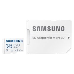 Samsung 128GB Evo Plus 130MB S Micro Sd Card & Sd Adapter For A Wide Range Of Devices