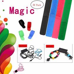 Multi-colour And Multipurpose Cord Organizer For Office And Home Desktop Cable Organizer Cable Management Ties Reusable Cable Tie Wire Ties Straps Velcro Cable Ties