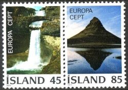 Iceland 1977 Europa Sg 553-4 Complete Unmounted Mint Set