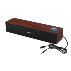 Portable Wooden Wired Bluetooth 5.0 Desktop Speaker Subwoofer Sound Bar