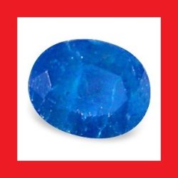 Apatite - Neon Blue Oval Facet - 0.420cts