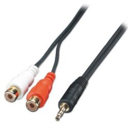 3.5MM Male To Rca L+r Female Audio 20CM Cable
