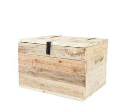 Pallet Wood Storage Trunk Small