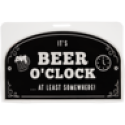 Beer O'clock Bar Sign 115 X 190MM
