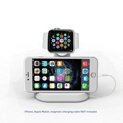 Apple Iwatch Nike + Hermes Watch And Iphone Stand Cybertech 2 In 1 Iwatch Stand Charging Station Dock Cradle Holder With Built-in Insert Slots