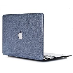 L2W Macbook Air 11 Case Macbook Pro 11.6 Inch Sparkly Glitter Series Hard Shell Case Cover For Macbook Air 11.6" Model: A1370 A1465 - Dark Gray