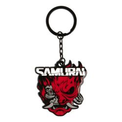 Cyberpunk 2077 - Samurai Logo Metal Keychain
