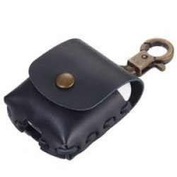 Protective In-ear Headphone Case In Genuine Leather Black