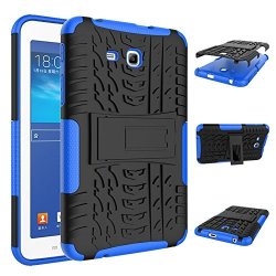 Samsung Galaxy Tab E Lite 7.0 Case Jeccy Full-body Shock Proof Hybrid Heavy Duty Armor Defender Protective Case With Kickstand Pc+tpu Case For Samsung