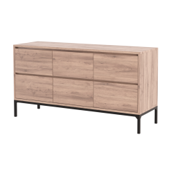 Marley Chest Of 6 Drawers - Pine In Chestnut Finish