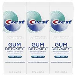 Crest Toothpaste Gum Detoxify Deep Clean 4.1OZ Pack Of 3
