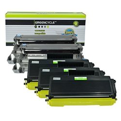 Greencycle Compatible Toner Cartridge & Drum Unit Replacement For Brother TN650 DR620 High Yield TN-650 DR-620 HL-5340D MFC-8370 3 Black Toner & 2 Drum