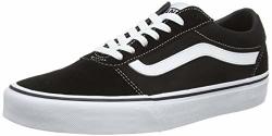 Vans Men's Low-top Sneakers Black Suede Canvas Black White C24 15 UK