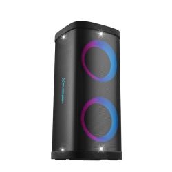 Volkano X VXP300 Dual 6.5 Bluetooth Party Speaker With Rgb Lights Black