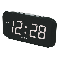 Big Digit Display LED Digital Alarm Clock - Black